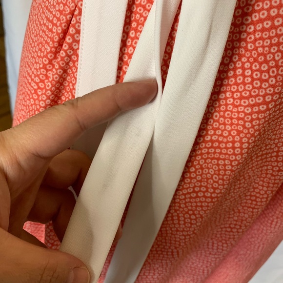 Tommy Hilfiger dress orange white size 14 new with tag - Picture 9 of 12